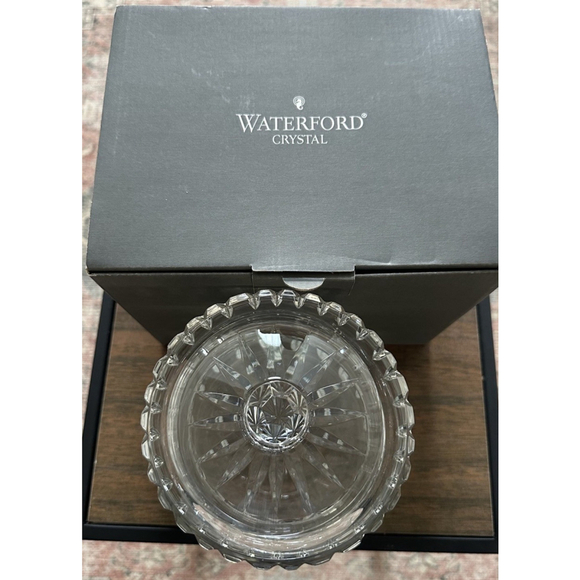 Waterford PGA Tour Crystal Lismore Round Biscuit Barrel Lid & Original Box RARE - Picture 4 of 8